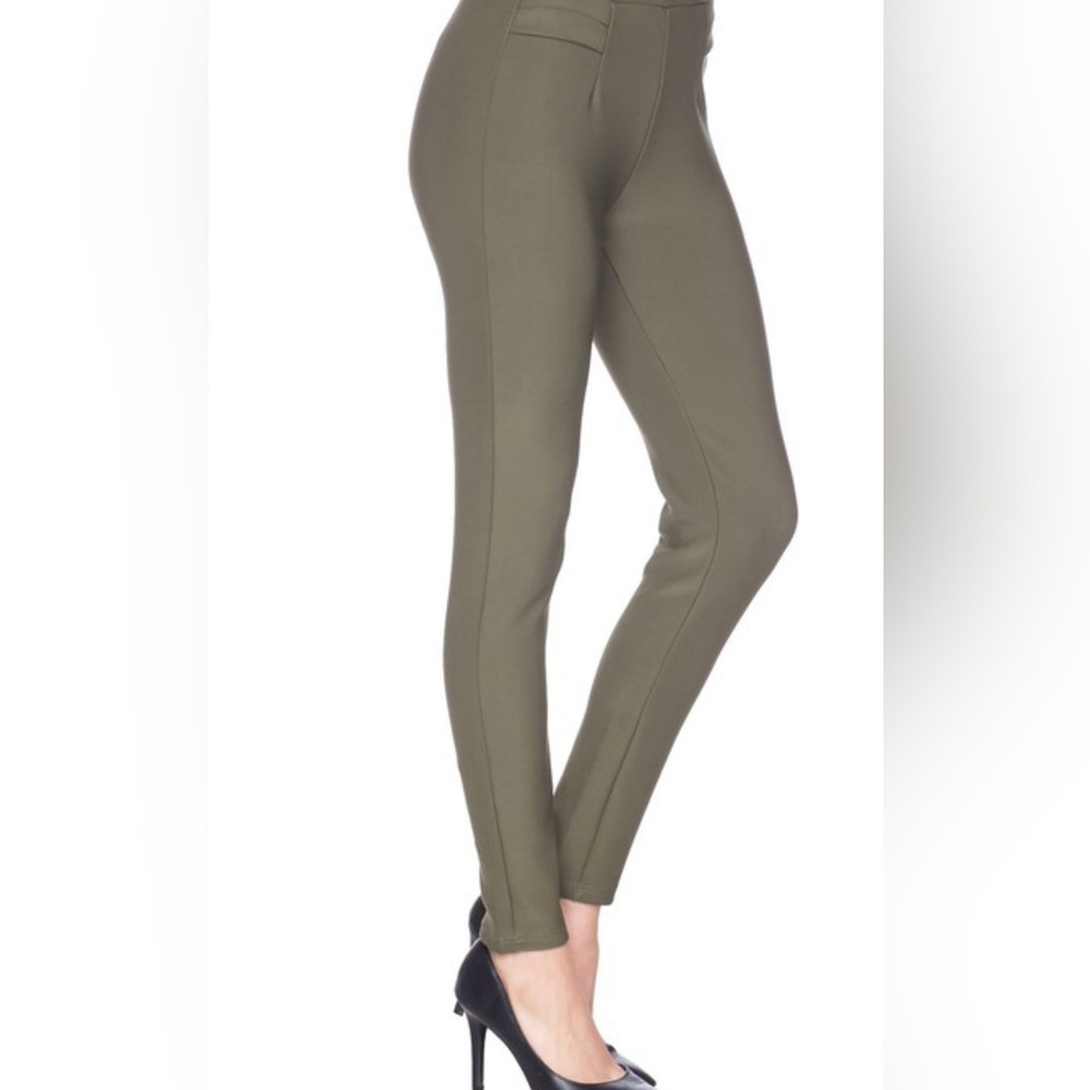 NEW OLIVE GREEN LEGGINGS